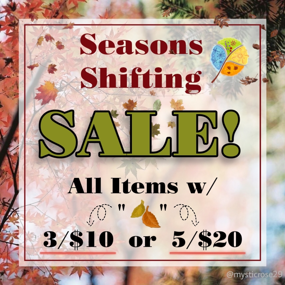 SALE! ALL 🍂 ITEMS 3/$5 or 5/$20!! Help me clear my closet!